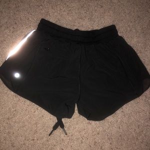 Black Lululemon Hotty Hot Shorts